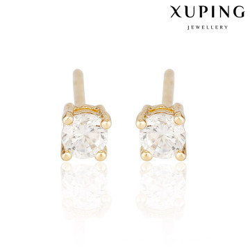 23550 Xuping gold plated stud earrings for women, earrings for women khazana jewellery